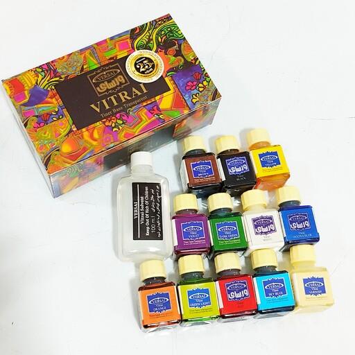 رنگ ویترای 12 تایی ورسای به همراه تینر